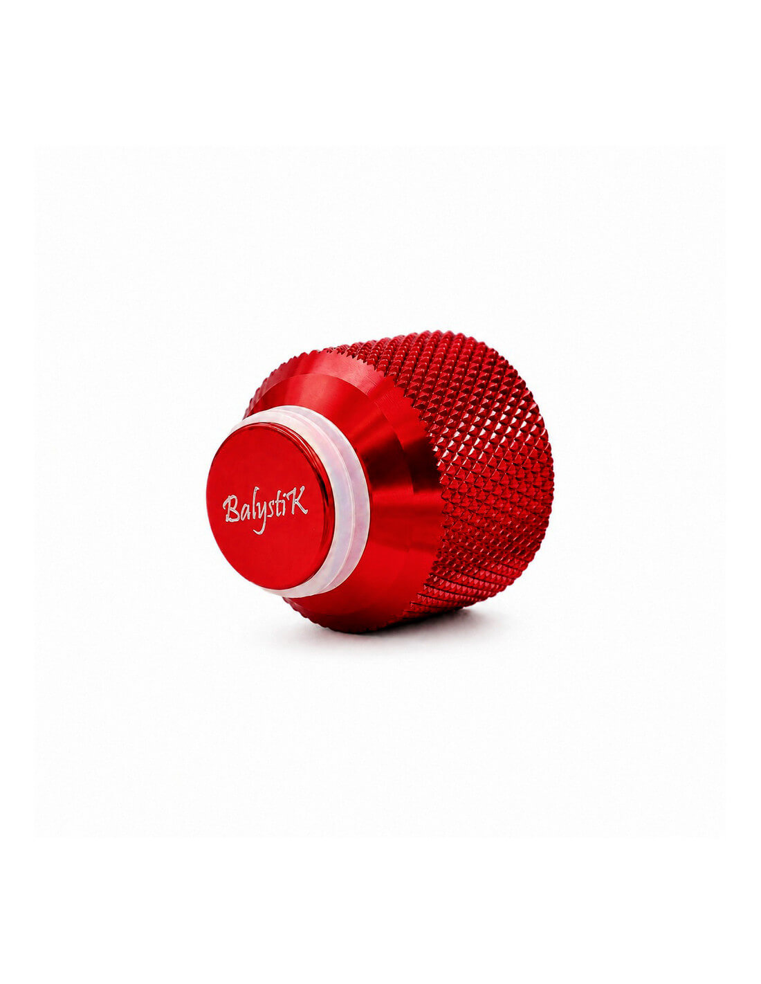 Balystik CNC aluminum cap for HPA tank with O-rings - Inferno Red