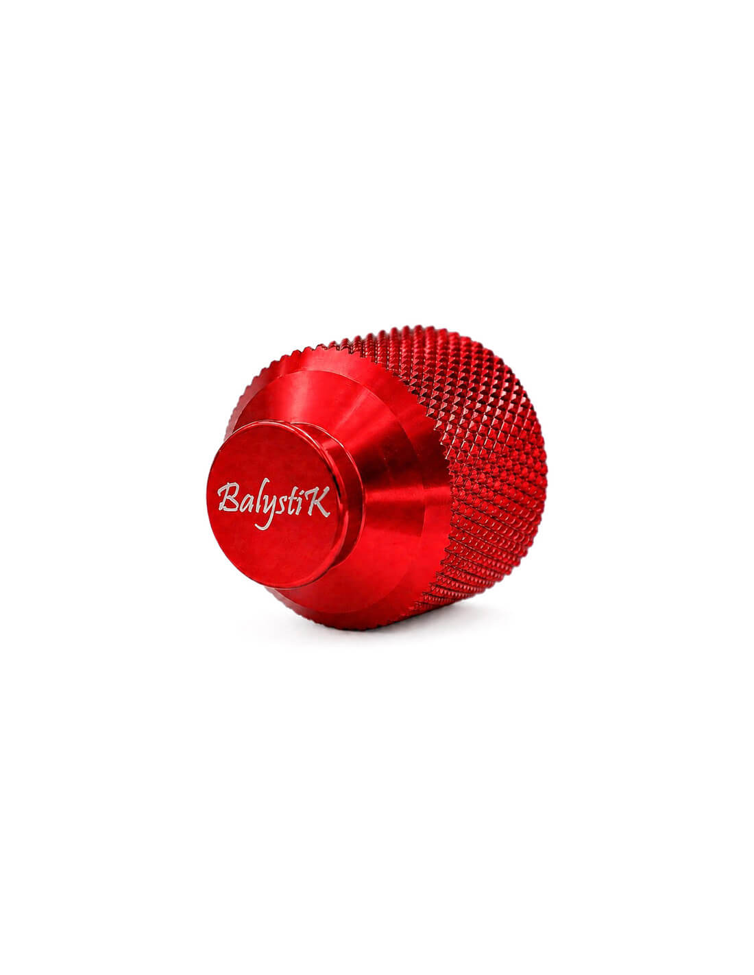 Balystik CNC aluminum cap for HPA tank with O-rings - Inferno Red
