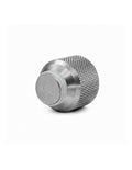Balystik CNC aluminum cap for HPA tank with O-rings - Titanium Silver
